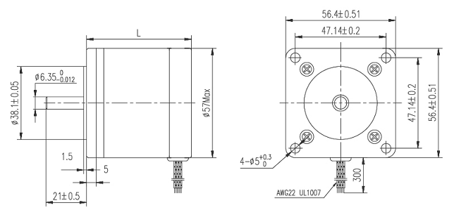 NEMA23 1.8-1 圆