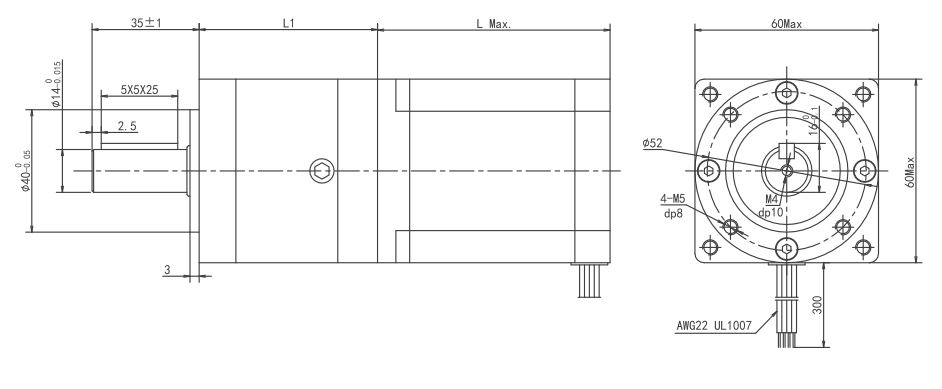 Motor de rolo de cortina planet&aacute;ria com desenho t&eacute;cnico de caixa de engrenagens