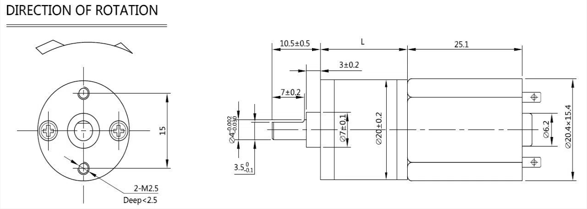 Motor de engrenagem DC com certificado CE RoHS
