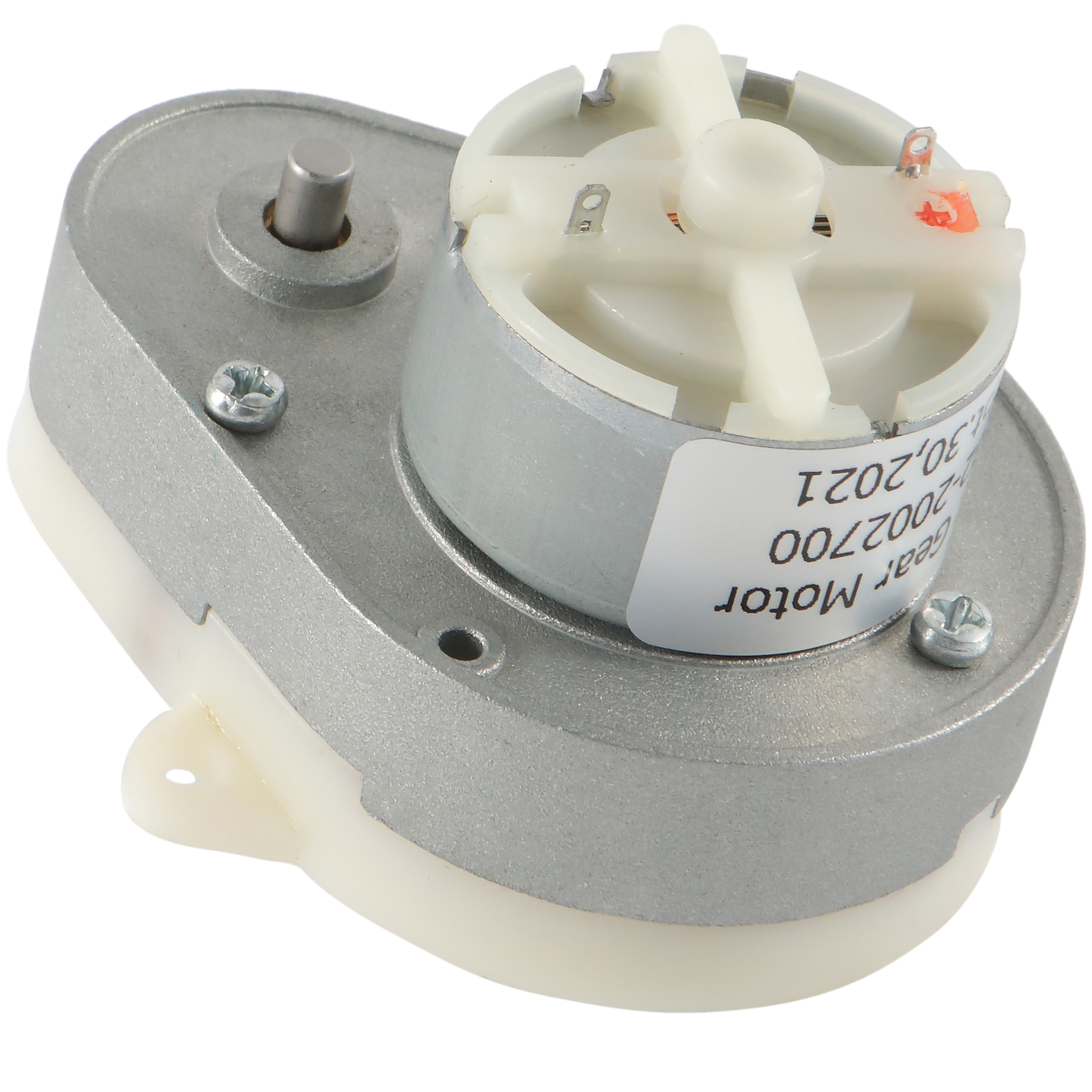 Motor de engrenagem DC de baixa velocidade e eixo duplo